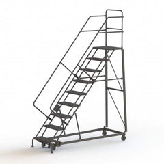 TRI-ARC - Rolling & Wall Mounted Ladders & Platforms Type: Stairway Slope Ladder Style: Rolling Safety Ladder - A1 Tooling