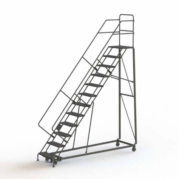 TRI-ARC - Rolling & Wall Mounted Ladders & Platforms Type: Stairway Slope Ladder Style: Rolling Safety Ladder - A1 Tooling