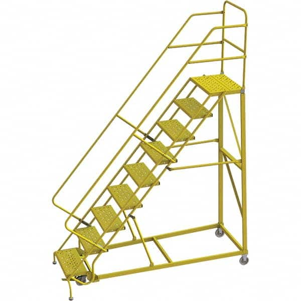 TRI-ARC - Rolling & Wall Mounted Ladders & Platforms Type: Stairway Slope Ladder Style: Forward Descent 50 Degree Incline - A1 Tooling