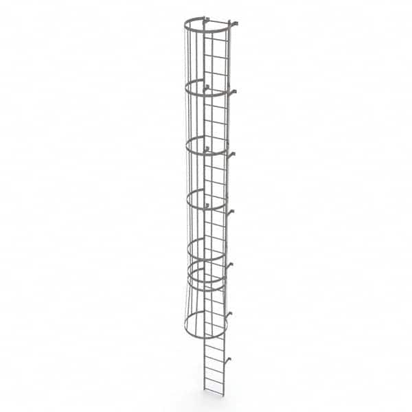 TRI-ARC - Rolling & Wall Mounted Ladders & Platforms Type: Fixed Ladder Style: Safety Cage - A1 Tooling