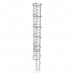 TRI-ARC - Rolling & Wall Mounted Ladders & Platforms Type: Fixed Ladder Style: Safety Cage - A1 Tooling