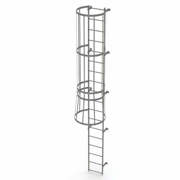 TRI-ARC - Rolling & Wall Mounted Ladders & Platforms Type: Fixed Ladder Style: Safety Cage - A1 Tooling