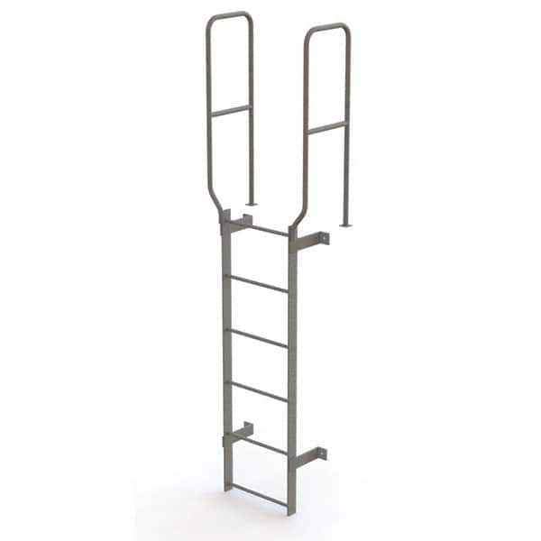 TRI-ARC - Rolling & Wall Mounted Ladders & Platforms Type: Fixed Ladder Style: Safety Cage - A1 Tooling