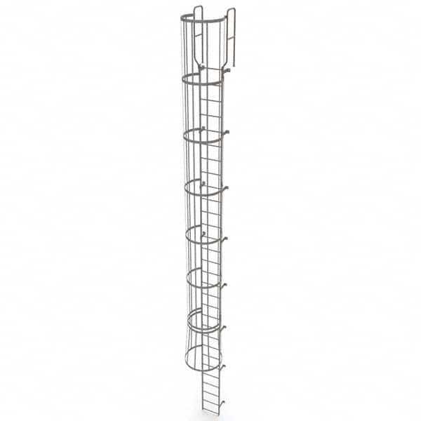 TRI-ARC - Rolling & Wall Mounted Ladders & Platforms Type: Fixed Ladder Style: Safety Cage - A1 Tooling