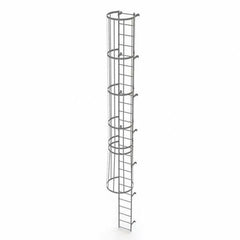 TRI-ARC - Rolling & Wall Mounted Ladders & Platforms Type: Fixed Ladder Style: Safety Cage - A1 Tooling