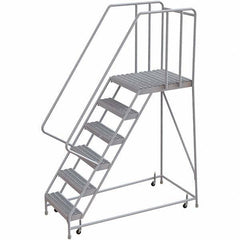 TRI-ARC - Rolling & Wall Mounted Ladders & Platforms Type: Rolling Warehouse Ladder Style: Rolling Safety Ladder - A1 Tooling