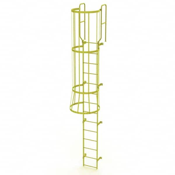 TRI-ARC - Rolling & Wall Mounted Ladders & Platforms Type: Fixed Ladder Style: Safety Cage - A1 Tooling