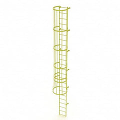 TRI-ARC - Rolling & Wall Mounted Ladders & Platforms Type: Fixed Ladder Style: Safety Cage - A1 Tooling