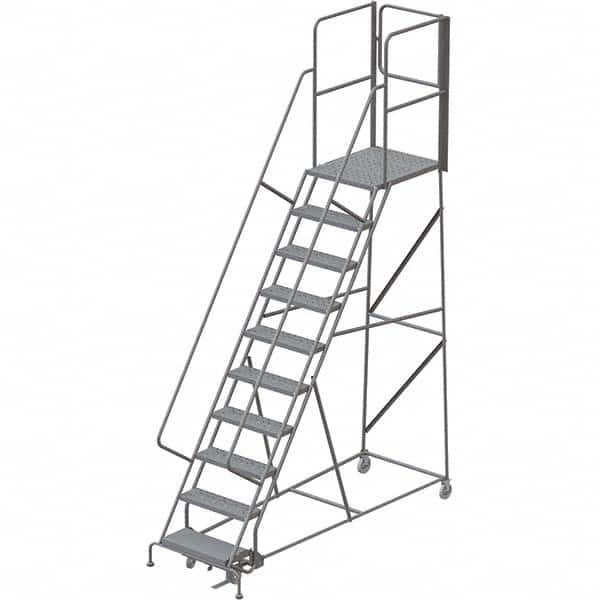 TRI-ARC - Rolling & Wall Mounted Ladders & Platforms Type: Rolling Warehouse Ladder Style: Rolling Platform Ladder - A1 Tooling