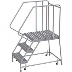 TRI-ARC - Rolling & Wall Mounted Ladders & Platforms Type: Rolling Warehouse Ladder Style: Rolling Safety Ladder - A1 Tooling