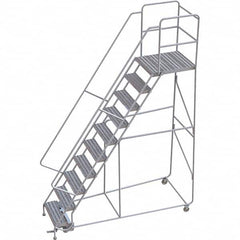 TRI-ARC - Rolling & Wall Mounted Ladders & Platforms Type: Rolling Warehouse Ladder Style: Rolling Safety Ladder - A1 Tooling