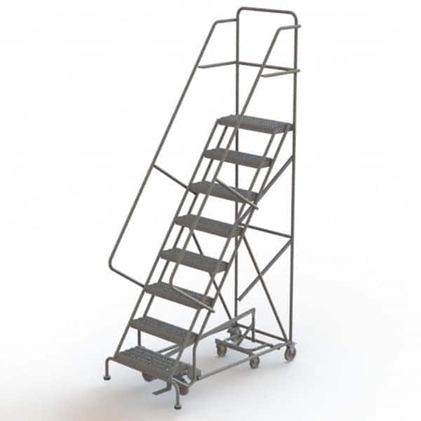 TRI-ARC - Rolling & Wall Mounted Ladders & Platforms Type: All-Directional Ladder Style: Forward Descent 50 Degree Incline - A1 Tooling