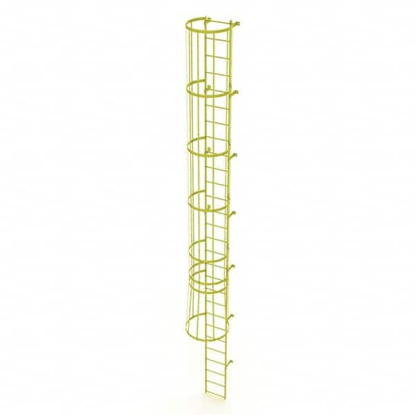 TRI-ARC - Rolling & Wall Mounted Ladders & Platforms Type: Fixed Ladder Style: Safety Cage - A1 Tooling