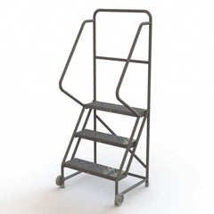 TRI-ARC - Rolling & Wall Mounted Ladders & Platforms Type: TiltNRoll Rolling Ladder Style: Tilt & Roll Safety Ladder - A1 Tooling