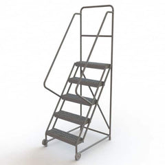 TRI-ARC - Rolling & Wall Mounted Ladders & Platforms Type: TiltNRoll Rolling Ladder Style: Tilt & Roll Safety Ladder - A1 Tooling