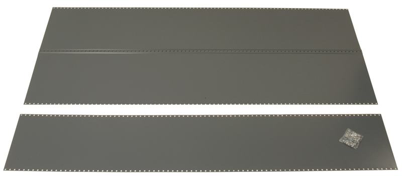 36 x 24 x 85'' - Steel Panel Kit for UltraCap Shelving Add-On Unit (Gray) - A1 Tooling