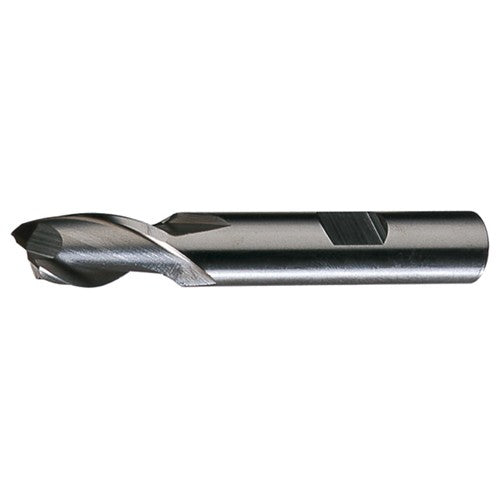 ‎35/64″ × 1/2″ × 1-1/8″ × 3-3/8″ RHS / RHC HSS HSS Single End 2-Flute Center Cutting End Mill - TiN