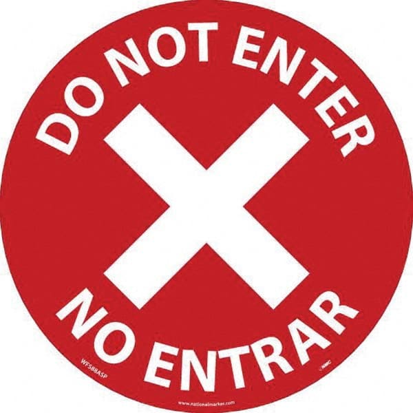 NMC - "Do Not Enter" Adhesive-Backed Floor Sign - A1 Tooling