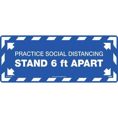 NMC - "Please Practice Social Distancing" Adhesive-Backed Floor Sign - A1 Tooling