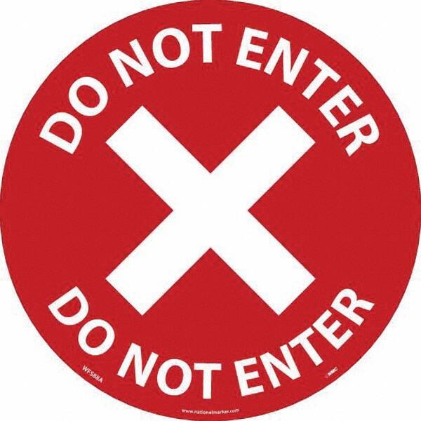 NMC - "Do Not Enter" Adhesive-Backed Floor Sign - A1 Tooling