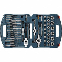 Bosch - Tap & Die Sets Minimum Tap Thread Size (Inch): 6-32 Maximum Tap Thread Size (Inch): 1/4-18 - A1 Tooling