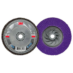 3M - Flap Discs; Abrasive Type: Coated ; Flap Disc Type: Type 29 ; Disc Diameter (Inch): 4-1/2 ; Abrasive Material: Ceramic ; Grit: 40 ; Attaching System: Threaded Hole - Exact Industrial Supply