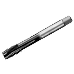 Spiral Point Tap: M22 x 2.5, DIN 376, 4 Flutes, Plug, 6HX, HSS-E-PM, TiAlN Finish 34 mm Thread Length, 140 mm OAL, Right Hand, Series T200