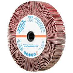 PFERD - Unmounted Flap Wheels; Abrasive Type: Coated ; Outside Diameter (Inch): 4-1/2 ; Face Width (Inch): 5/8 ; Center Hole Size (Inch): 5/8 ; Center Hole Thread Size: 5/8-11 ; Abrasive Material: Ceramic Oxide - Exact Industrial Supply