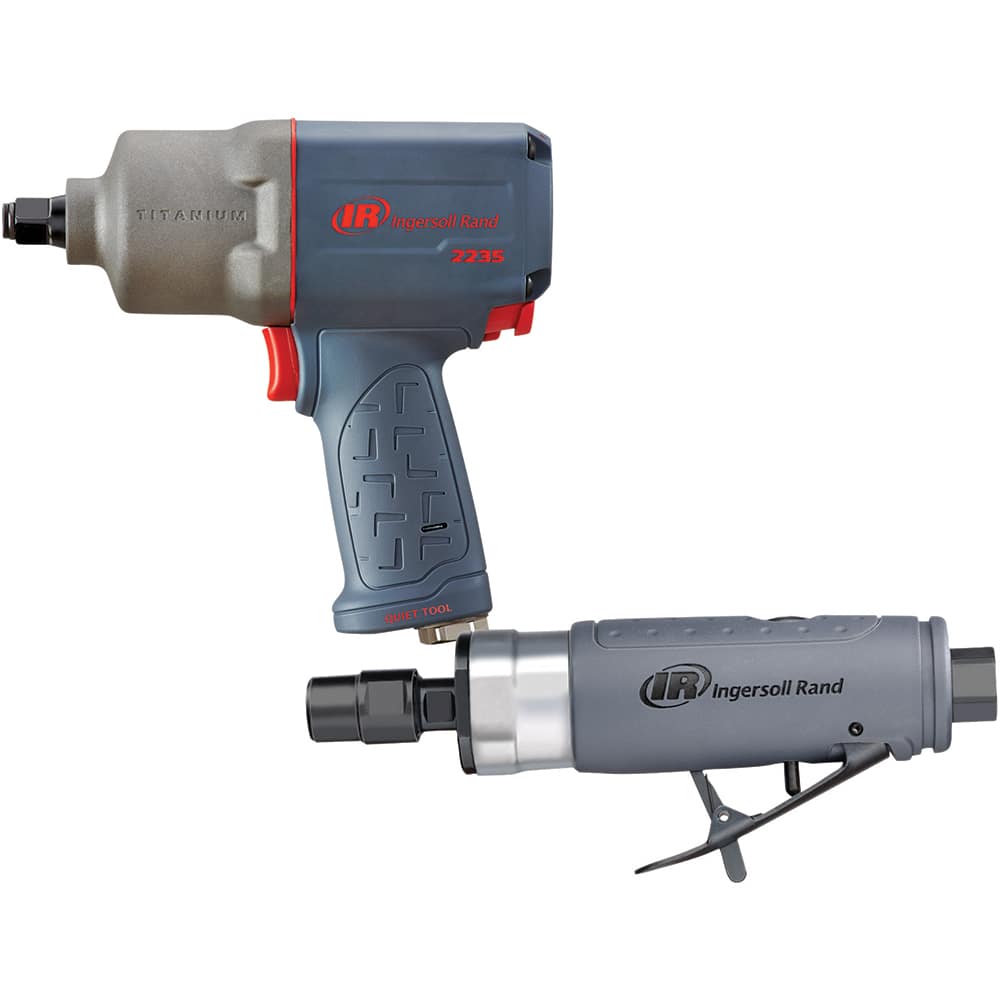 Air Impact Wrench: 1/2″ Drive, 8,500 RPM, 900 ft/lb 1/4″ Inlet, 24 CFM, 90 psi, Pistol Grip, Bottom Exhaust