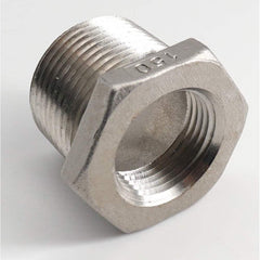 Guardian Worldwide - Stainless Steel Pipe Fittings; Type: Hexagon Bushing ; Fitting Size: 3 x 1-1/4 ; End Connections: MNPT x FNPT ; Material Grade: 316 ; Pressure Rating (psi): 150 ; Length (Inch): 1.95 - Exact Industrial Supply