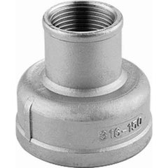 Guardian Worldwide - Stainless Steel Pipe Fittings; Type: Reducing Coupling ; Fitting Size: 2-1/2 x 1-1/2 ; End Connections: FNPT x FNPT ; Material Grade: 316 ; Pressure Rating (psi): 150 ; Length (Inch): 2.95