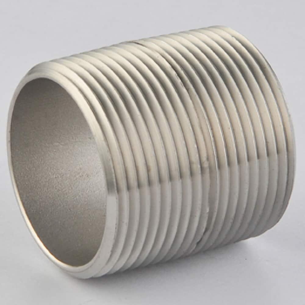 Guardian Worldwide - Stainless Steel Pipe Nipples & Pipe; Style: Threaded ; Pipe Size: 4 (Inch); Length (Inch): 2-7/8 ; Material Grade: 304/304L ; Schedule: 40 - Exact Industrial Supply