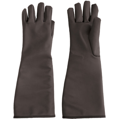 ‎202-1019/L CE Fabric Gloves - Temp-Gard Extreme Temperature Gloves - Elbow Length - Liq-Proof Silicone Fabric - Exact Industrial Supply