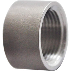 Guardian Worldwide - Stainless Steel Pipe Fittings; Type: Half Coupling ; Fitting Size: 3 ; End Connections: FNPT ; Material Grade: 304 ; Pressure Rating (psi): 150 ; Length (Inch): 1.59 - Exact Industrial Supply