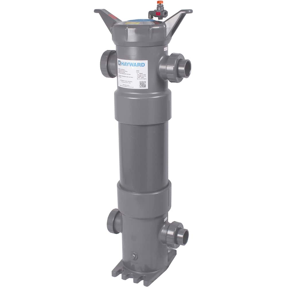 Hayward - Bag Filter Housings; Bag Size (#): 2 ; Length (Decimal Inch): 32.0000 ; Pipe Size: 2 (Inch); End Connections: Socket; Threaded ; Maximum Flow Rate (GPM): 100 ; Maximum Working Pressure (psi): 150.000 - Exact Industrial Supply