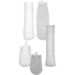 Hayward - Bag Filters; Bag Type: High Flow ; Micron Rating: 5 ; Maximum Flow Rate (GPM): 90 ; Material: Polypropylene ; Bag Size (#): 1 ; Diameter (Inch): 7 - Exact Industrial Supply