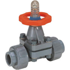 Hayward - Diaphragm Valves; End Connections: Socket; Threaded ; Pipe Size: 1 (Inch); Pipe Size (mm): 25.40 ; Material: PVC ; Seal Material: EPDM ; Maximum Working Pressure (psi): 150.000 - Exact Industrial Supply