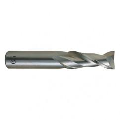 3/4 Dia. x 4 Overall Length 2-Flute .090 C/R Solid Carbide SE End Mill-Round Shank-Center Cutting-Uncoated - A1 Tooling