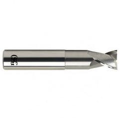 1/2 Dia. x 3 Overall Length 2-Flute .020 C/R Solid Carbide SE End Mill-Round Shank-Center Cutting-Uncoated - A1 Tooling