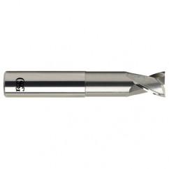 1 Dia. x 6 Overall Length 2-Flute .060 C/R Solid Carbide SE End Mill-Round Shank-Center Cutting-Uncoated - A1 Tooling