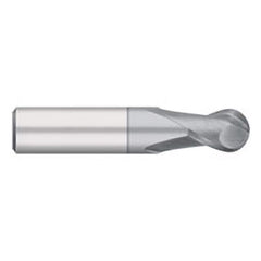 Titan USA - Ball End Mills; Mill Diameter (Inch): 1/2 ; Mill Diameter (Decimal Inch): 0.5000 ; Number of Flutes: 2 ; Length of Cut (Inch): 5/8 ; Length of Cut (Decimal Inch): 0.6250 ; Material: Solid Carbide - Exact Industrial Supply