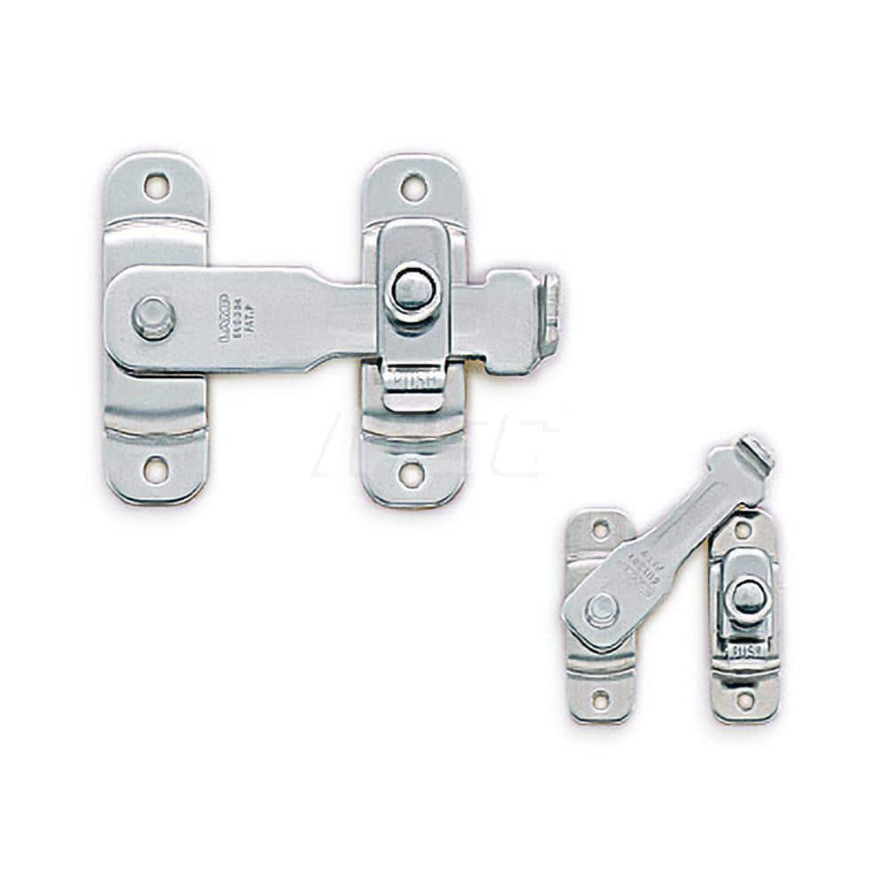 Latches; Type: Spring Loaded Bar Latch; Length (mm): 155.00; Width (mm): 120.00; Height (mm): 28.0000; Finish/Coating: Polished; Distance Between Mounting Hole Centers: 95; Series: BLL; Minimum Order Quantity: 304 Stainless Steel; Material: 304 Stainless