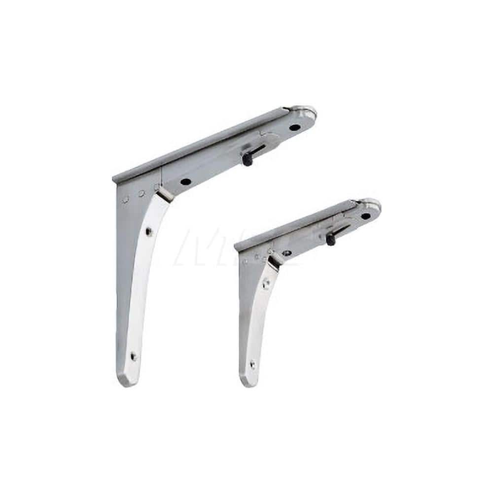 Brackets; Type: Folding Bracket with Stopper; Length (mm): 240.00; Width (mm): 49.00; Height (mm): 250.0000; Load Capacity (Lb.): 72.000; Finish/Coating: Satin; Minimum Order Quantity: 304 Stainless Steel; Material: 304 Stainless Steel