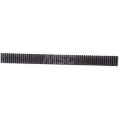 3/16″ Face Width 1' Long 303/316 Stainless Steel Gear Rack 64 Pitch, 20° Pressure Angle, Square