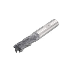 Corner Radius End Mill: 0.9843″ Dia, 4 Flutes, Solid Carbide 35 ° Helix, SIRON-A Coated, Corner Radius End, Series JSE514