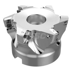 Indexable High-Feed Face Mills; Minimum Cutting Diameter: 46.70 mm; Maximum Cutting Diameter: 63.00 mm; Maximum Depth Of Cut: 1.10 mm; Arbor Hole Diameter (mm): 22.00; Compatible Insert Size Code: SPKT10T317; Maximum Ramping Angle: 1.3; Series: R220.21; C