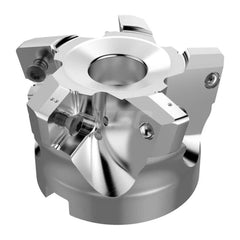 Indexable High-Feed Face Mills; Minimum Cutting Diameter: 50.70 mm; Maximum Cutting Diameter: 80.00 mm; Maximum Depth Of Cut: 2.50 mm; Arbor Hole Diameter (mm): 27.00; Compatible Insert Size Code: SPKT180630; Maximum Ramping Angle: 2.4; Series: R220.21; C