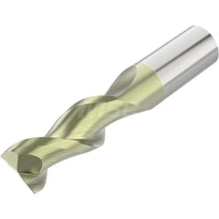 Square End Mill: 3/4'' Dia, 1-5/8'' LOC, 3/4'' Shank Dia, 4'' OAL, 2 Flutes, Solid Carbide Single End, ANF Finish, Helical Flute, 45 ° Helix, Centercutting, RH Cut, RH Flute, Series A245