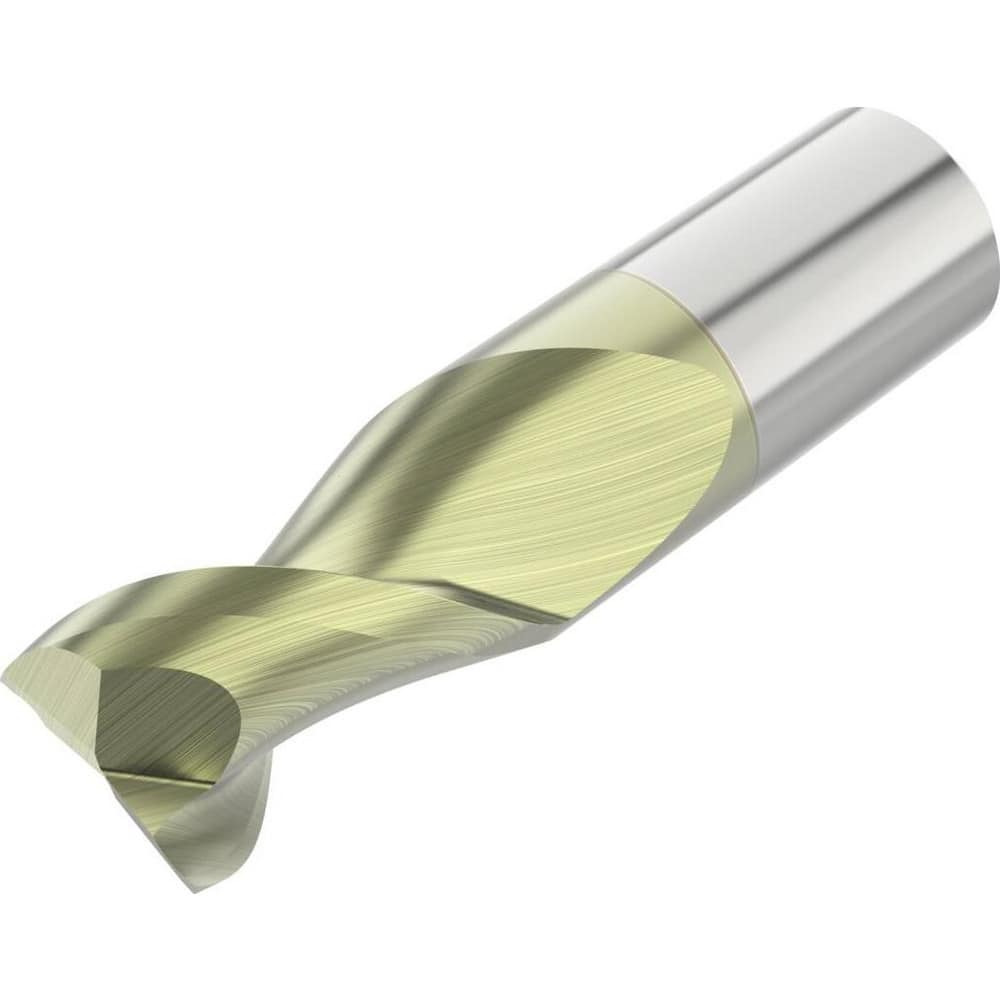 Square End Mill: 3/4'' Dia, 1'' LOC, 3/4'' Shank Dia, 3'' OAL, 2 Flutes, Solid Carbide Single End, ANF Finish, Helical Flute, 45 ° Helix, Centercutting, RH Cut, RH Flute, Series A245