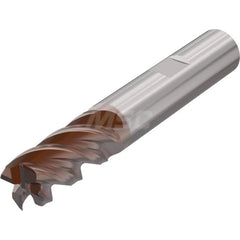 Corner Radius End Mill: 0.7874″ Dia, 4 Flutes, Solid Carbide 44 ° Helix, HXT Coated, Corner Radius End, Centercutting, Series JHP751